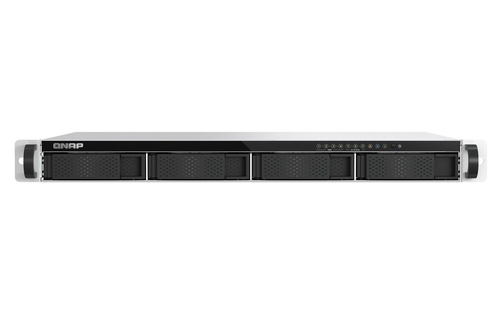 QNAP TS-H765EU-8G 4-Bay 1U Short-Depth Rackmount NAS, Atom x7405C, 8GB DDR5, 2 x 2.5GbE, 3 x E1.S/M.2 NVMe