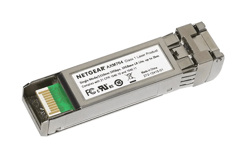 Netgear AXM764 10GBASE-LR Lite SFP+ Transceiver, Single Mode LC, 1310nm, up to 2km
