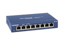Netgear GS108 8-Port Gigabit Ethernet Unmanaged Switch, Metal Desktop/Wall-Mount Case