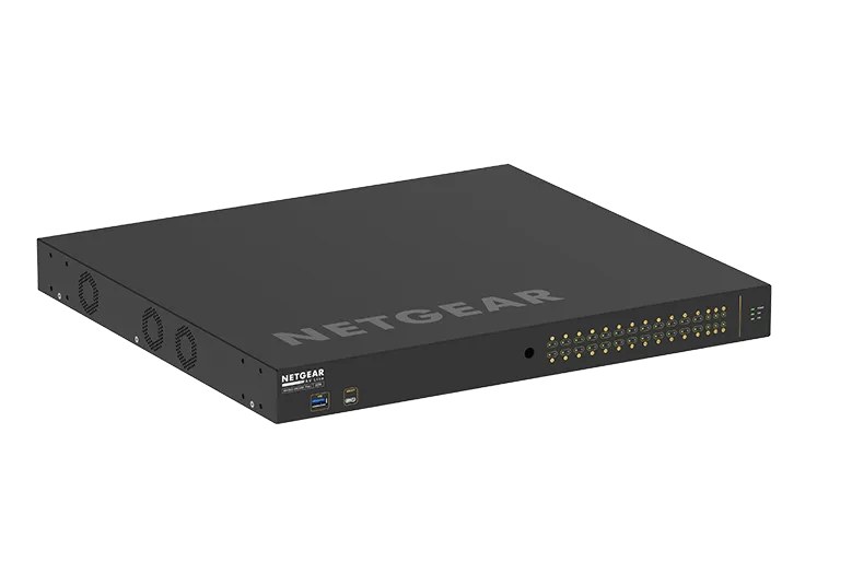 Netgear GSM4230PX M4250-26G4XF-PoE+ AV Line 30-Port Managed Switch, 24 PoE+ 480W, 4 SFP+ 10G