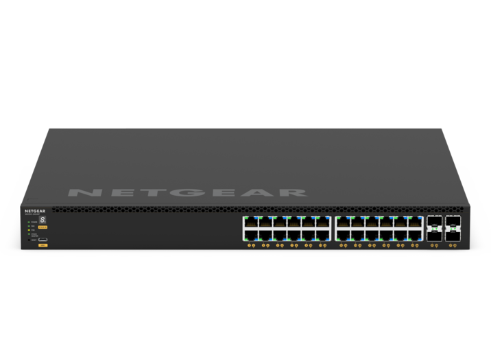 Netgear GSM4328 M4350-24G4XF 28-Port Gigabit PoE+ L3 Stackable Managed Switch, 648W to 720W PoE, 4 SFP+