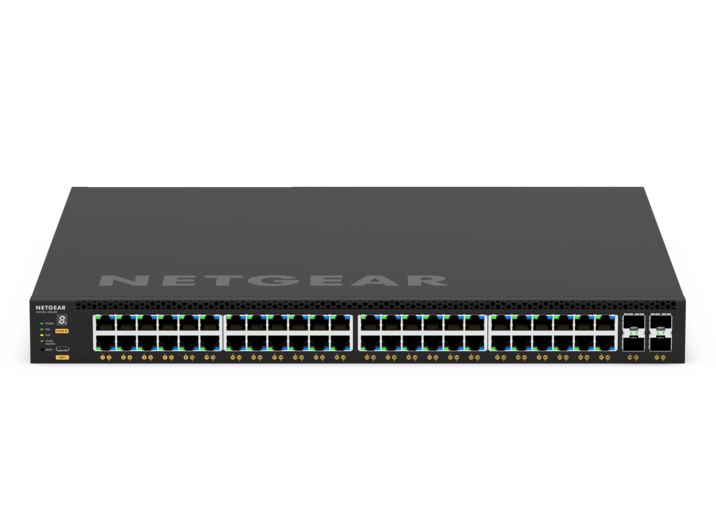 Netgear GSM4352 M4350-48G4XF 52-Port Gigabit PoE+ L3 Stackable Managed Switch, 236W to 1,440W PoE, 4 SFP+