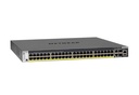 Netgear GSM4352PB M4300-52G-PoE+ 52-Port Stackable L3 Managed Switch, 48 x PoE+, 2 x 10GBASE-T, 2 x SFP+, APS1000W PSU