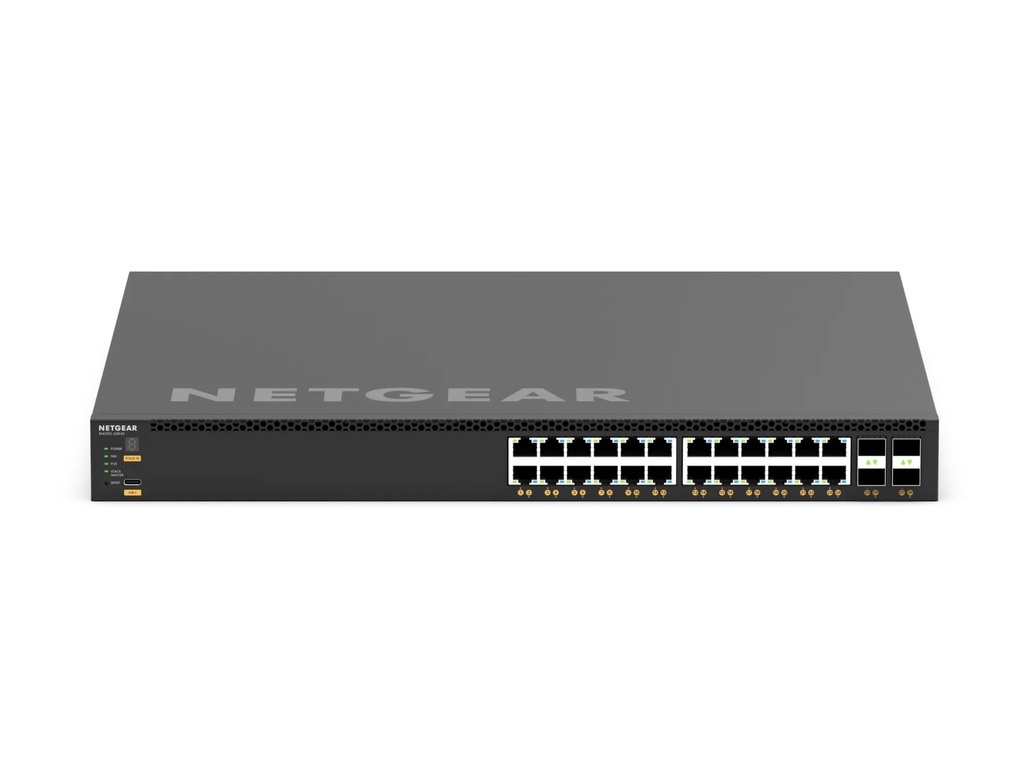 Netgear XSM4328CV M4350-24X4V 28-Port 10G Multi-Gig PoE+ L3 Stackable Managed Switch, 4 x 25G SFP28