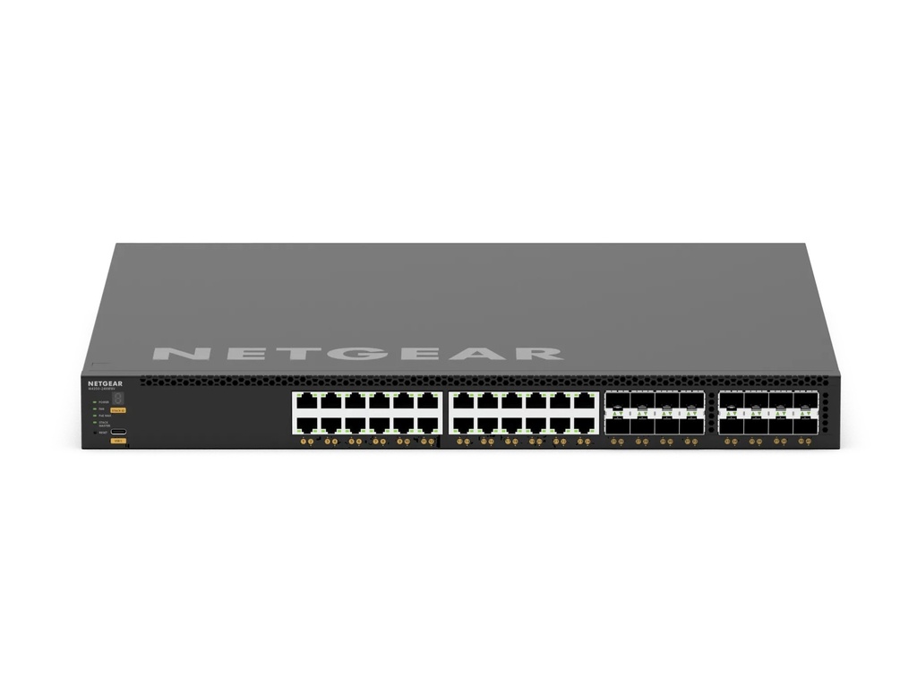 Netgear XSM4340V M4350-24X8F8V 40-Port 10G PoE++ L3 Managed Switch, 8 x SFP+, 8 x 25G SFP28, up to 1,770W