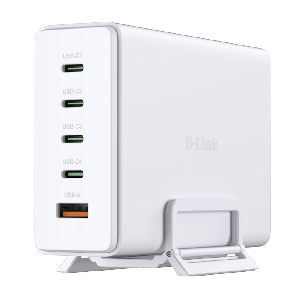 D-Link DCF-241 240W GaN Charger with USB-A and 4 USB-C ports
