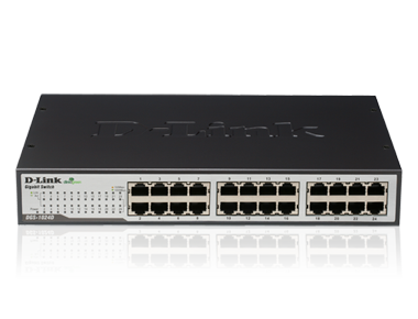 D-Link DGS-1024D 24-Port Gigabit Unmanaged Switch (Metal Housing)
