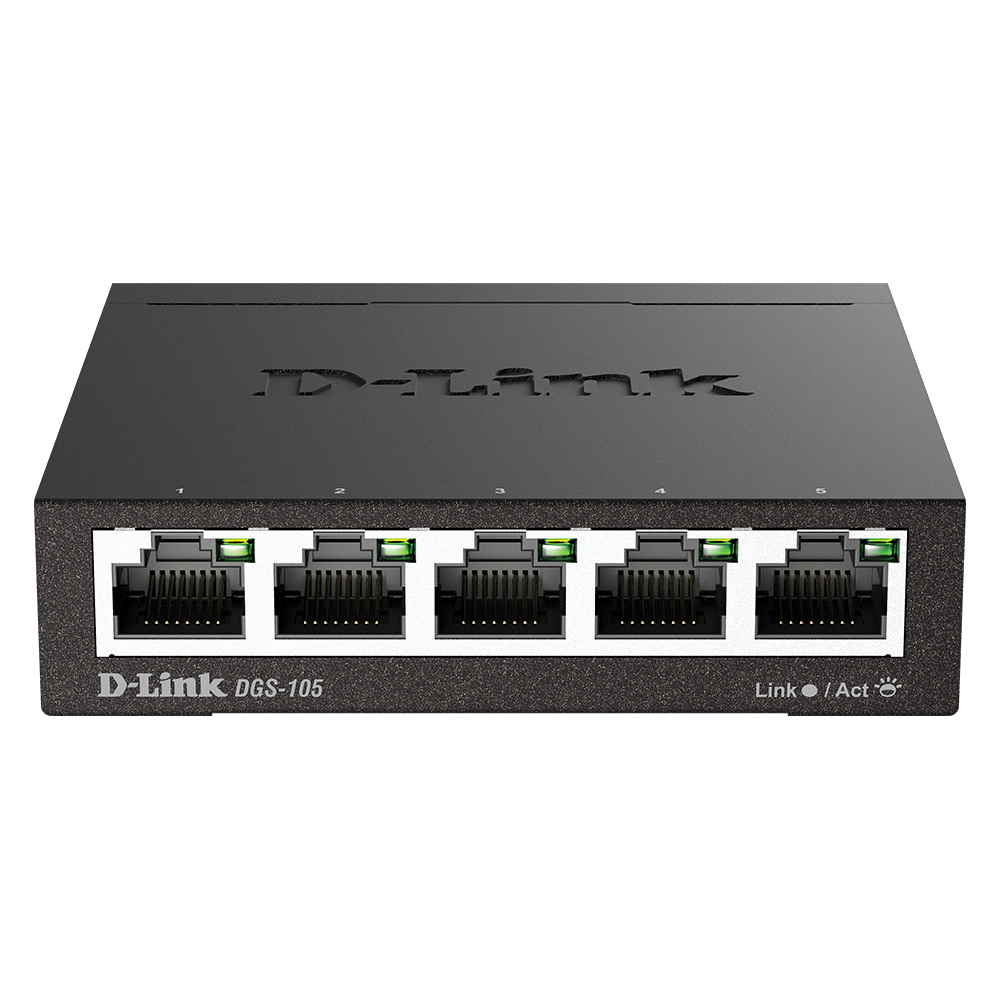 D-Link DGS-105 5-Port Gigabit Desktop Switch (Metal Housing)