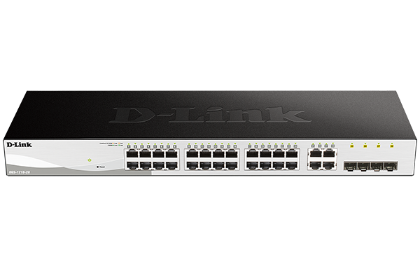 D-Link DGS-1210-28 28-Port Gigabit Smart Managed Switch with 28 RJ45 and 4 SFP (Combo) Ports