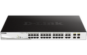 D-Link DGS-1210-28P 28-Port Gigabit WebSmart PoE+ Switch with 193W Budget