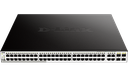 D-Link DGS-1210-52MP 52-Port Gigabit WebSmart PoE+ Switch with 370W Budget