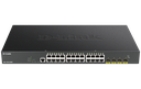 D-Link DGS-1250-28XMP 28-Port Gigabit Smart Managed PoE+ Switch with 4× 10G SFP+ Uplinks