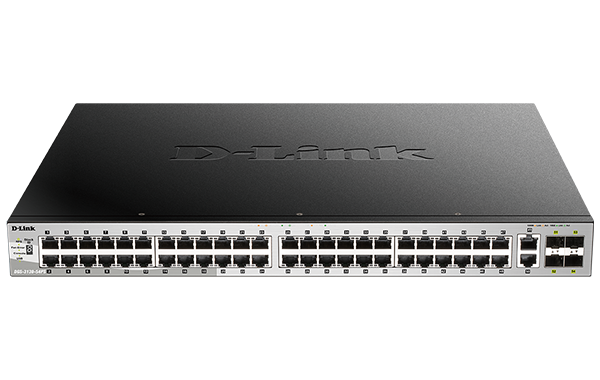 D-Link DGS-3130-54PS 54-Port Stackable Gigabit PoE Layer 3+ Switch with 6 10GbE ports
