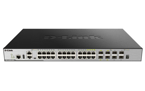 D-Link DGS-3630-28TC 28-Port Layer 3 Stackable Managed Gigabit Switch with 4 10GbE Ports