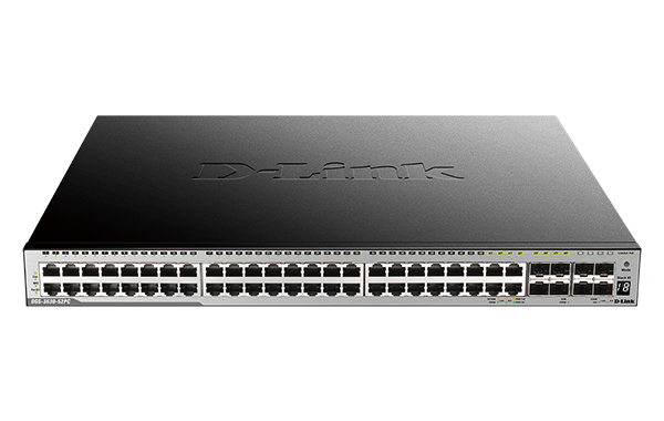 D-Link DGS-3630-52PC 52-Port Layer 3 Stackable Managed Gigabit PoE Switch with 4 10GbE Ports