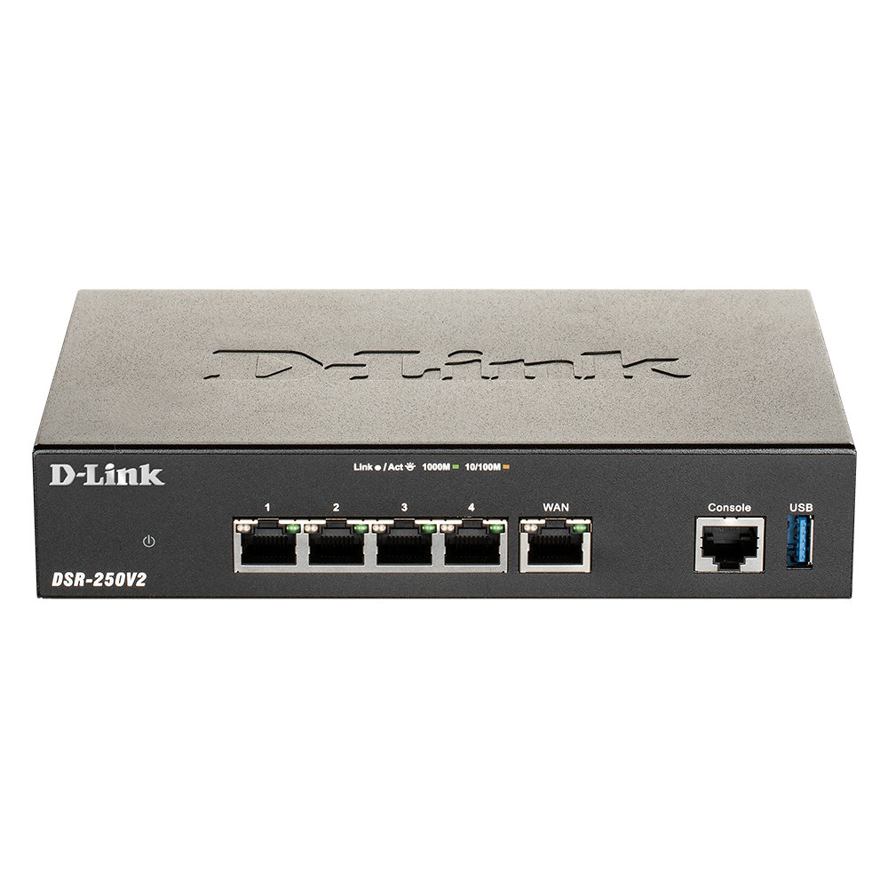 D-Link DSR-250V2 Unified Services VPN Router - for Small to Medium Business