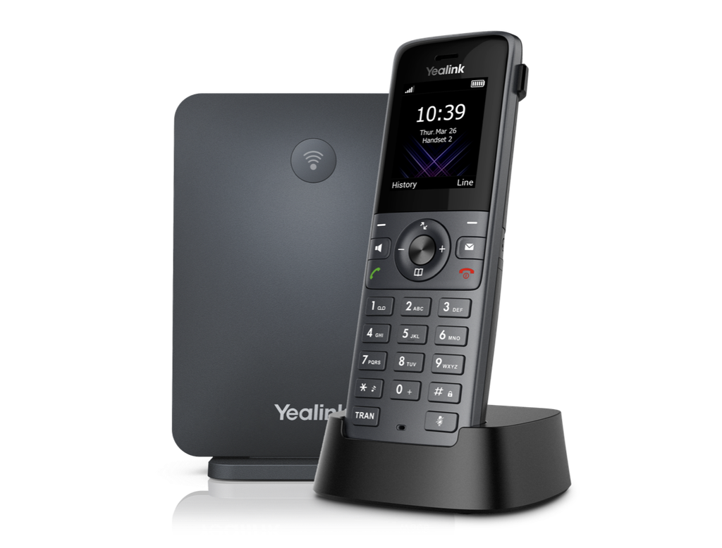 Yealink W73P-10WQI BONUS BLACK COMSOL QI CHARGER W/YEALINK (W73P) HIGH PERFORMANCE DECT IP PHONE SYSTEM