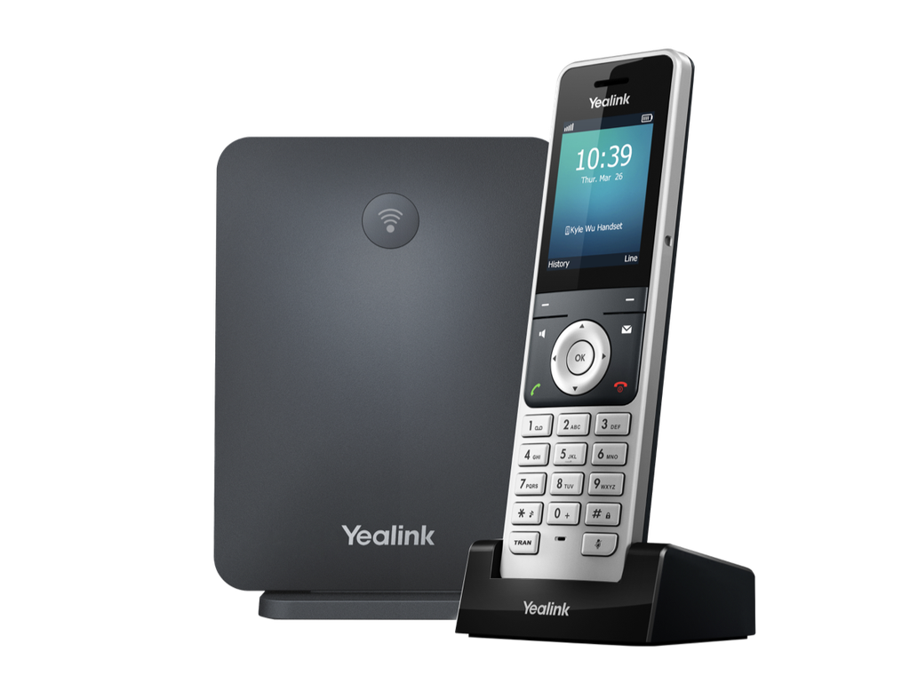 Yealink W76P-10WQI BONUS BLACK COMSOL QI CHARGER W/YEALINK (W76P) HIGH PERFORMANCE DECT IP PHONE SYSTEM