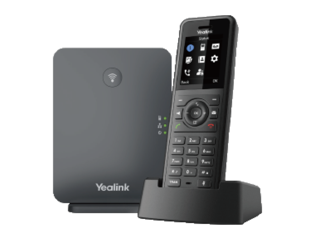 Yealink W77P-10WQI BONUS BLACK COMSOL QI CHARGER W/YEALINK (W77P) IP DECT HANDSET , VIBRATION ALARM