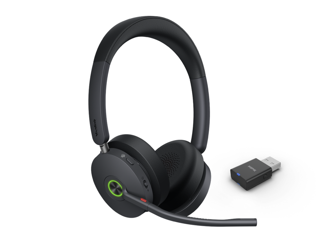Yealink WH68-H-CH WH68 Hybrid DECT Wireless Headset – ANC, 6 MEMS Microphones, Up to 150 m DECT Range