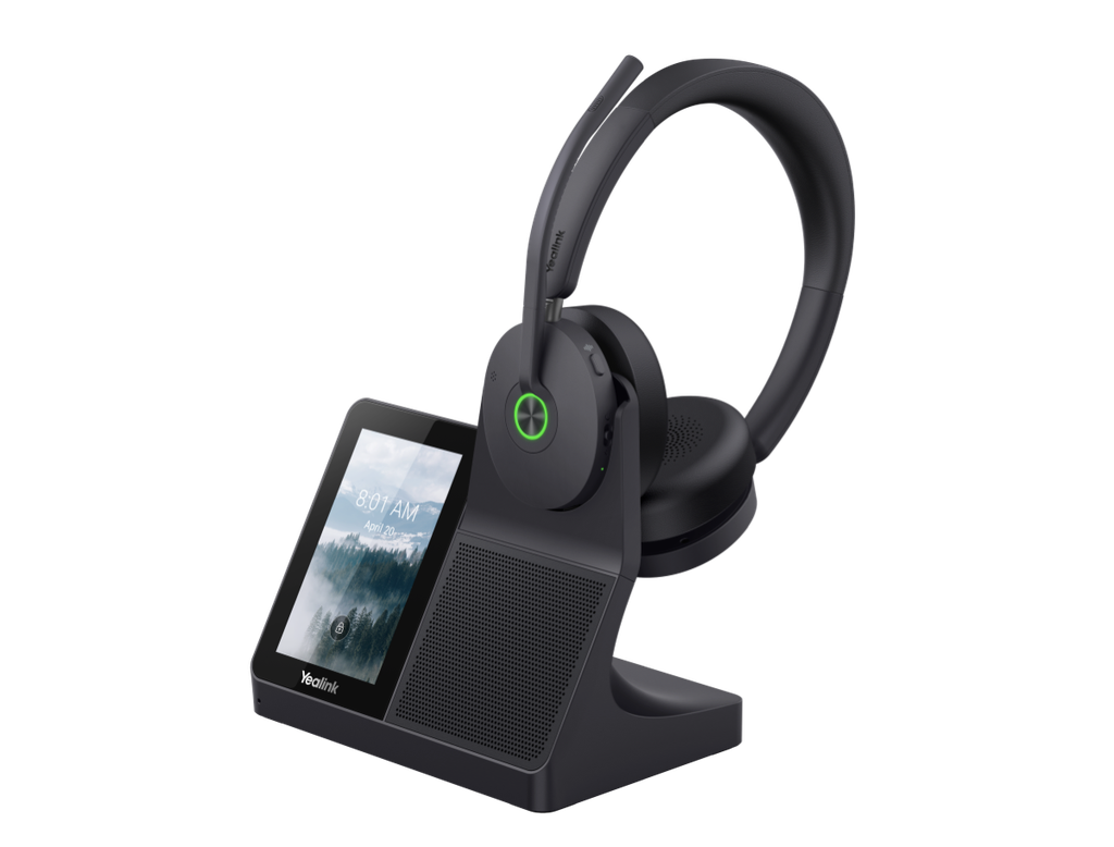 Yealink WH68-MS BLUETOOTH DECT (WH68) MS HEADSET, 4-MIC HYRBID ANC AND NOISE CANCELLATION, CH BASE