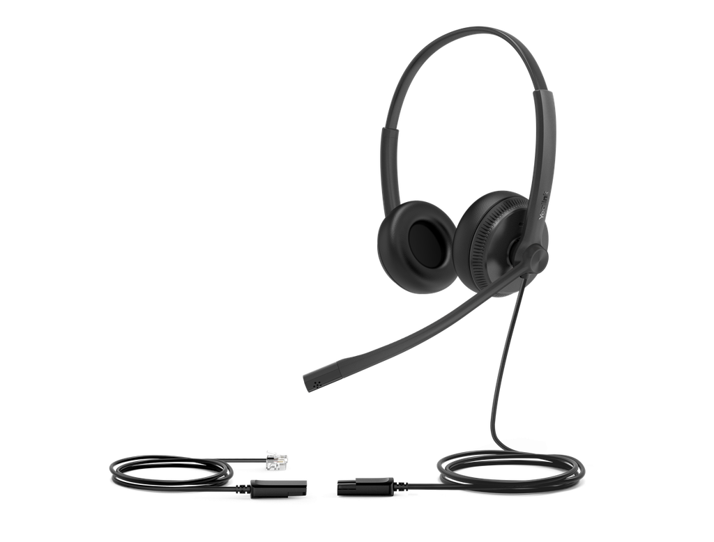Yealink YHS34-L-M YHS34 MONO WIDEBAND HEADSET, FOAM CUSHIONS - FOR YEALINK IP PHONES