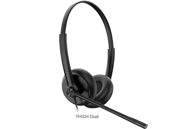 Yealink YHS34 Mono QD wired headset for desk phones