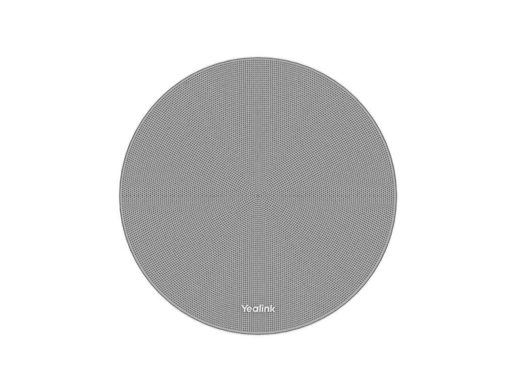 Yealink CM20 AI-Powered Beamforming Ceiling Microphone, 16-Mic Array, 8 Pickup Zones, PoE, Teams Certified