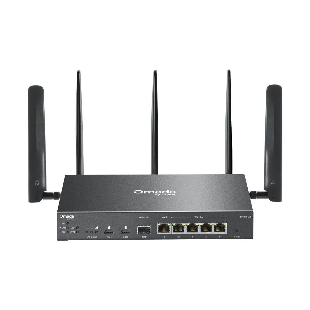 TP-Link ER706W-4G Omada 4G+ Cat6 AX3000 Gigabit VPN Router