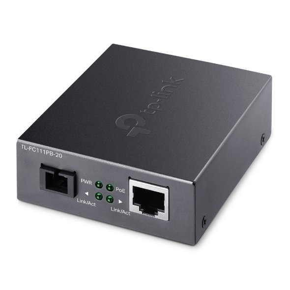 TP-Link FC111PB-20 10/100Mbps Wdm Media Converter with 1-Port PoE - Ieee 802.3u