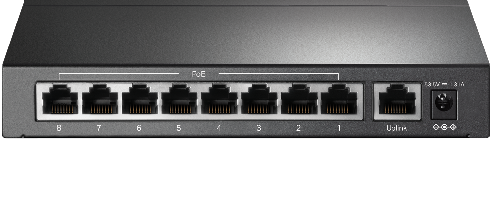 TP-Link TL-SF1009P 9-Port 10/100Mbps Desktop Switch with 8-Port PoE+