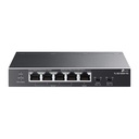 TP-Link TL-SG1005P-PD 5-Port Gigabit Desktop PoE+ Switch with 1-Port PoE++ In and 4-Port PoE+Out