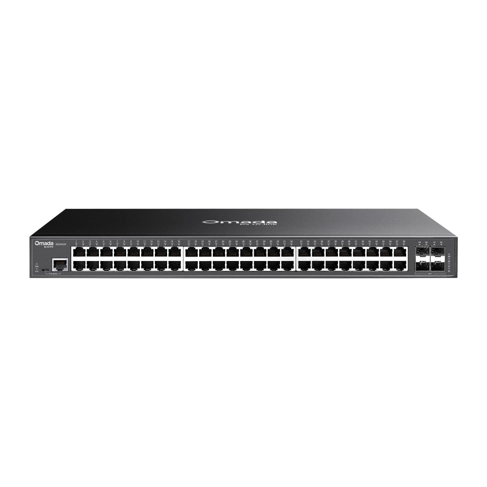TP-Link SG3452X Omada 48-Port Gigabit L2+ Managed Switch with 4 10G SFP+ Slots