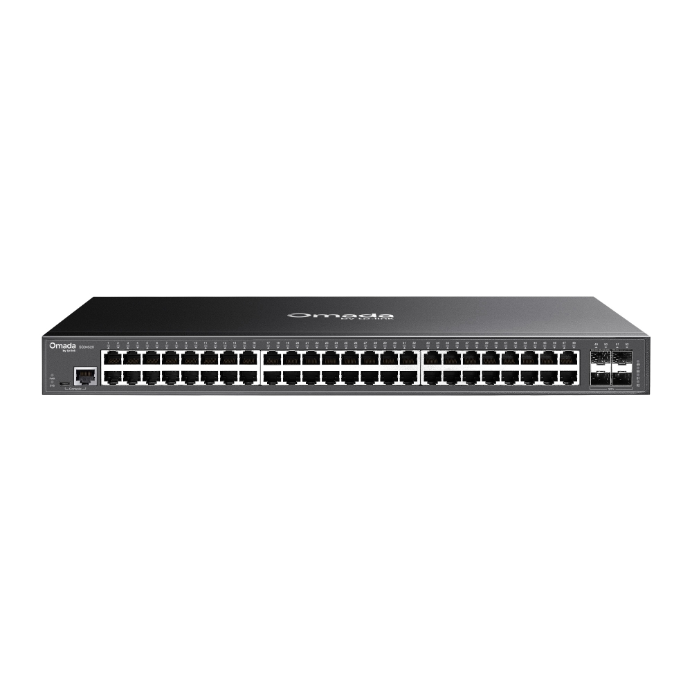 TP-Link SG3452X Omada 48-Port Gigabit L2+ Managed Switch with 4 10GE SFP+ Slots