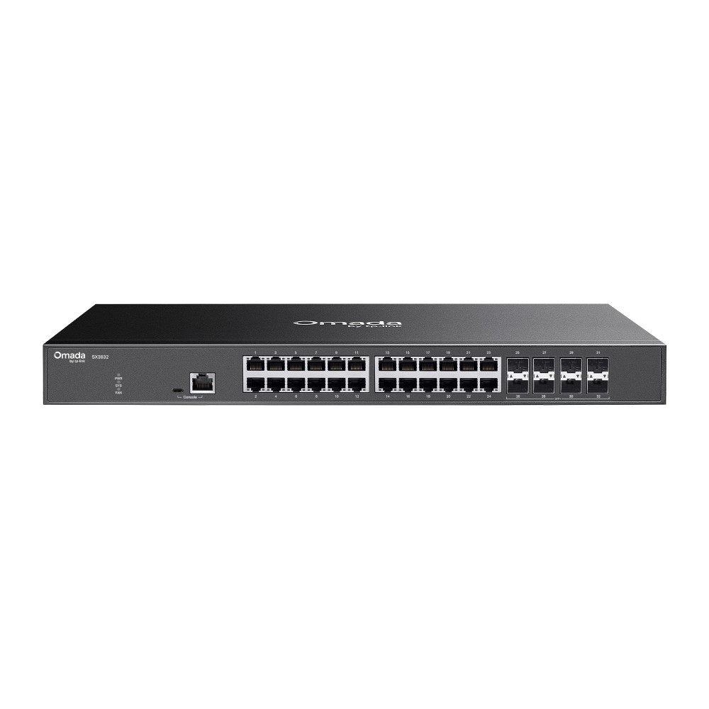 TP-Link SX3832 Omada 24-Port 10GBASE-T L2+ Managed Switch with 8 10GE SFP+ Slots