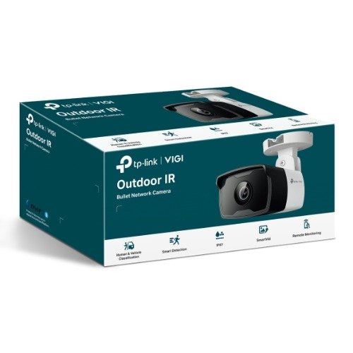 TP-Link VIGI C340I(2.8mm) 4MP Outdoor IR Bullet Network Camera, Smart Detection