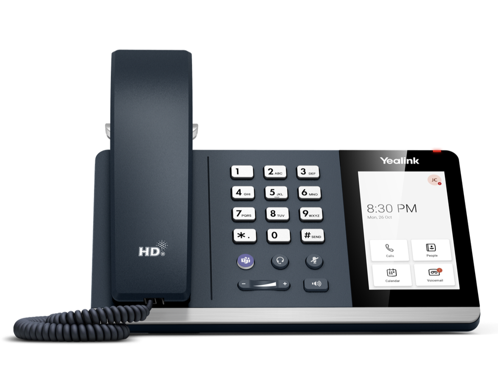 Yealink MP54-E2-TEAMS (Mp54) Desktop Phone With Handset, 4" Touch Screen, MS Teams 2nd Gen