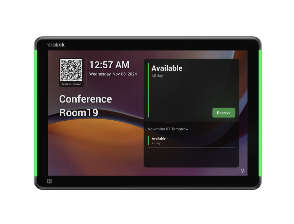 Yealink RoomPanel Plus E2 11.6-inch meeting room scheduling panel