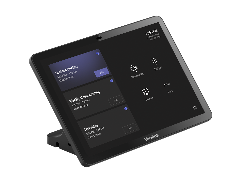 Yealink CTP25 (Ctp25) 10"TOUCH Control, 65W PD Charger, Desktop Stand, Cat5E(7.M), USB-C(1.2M)