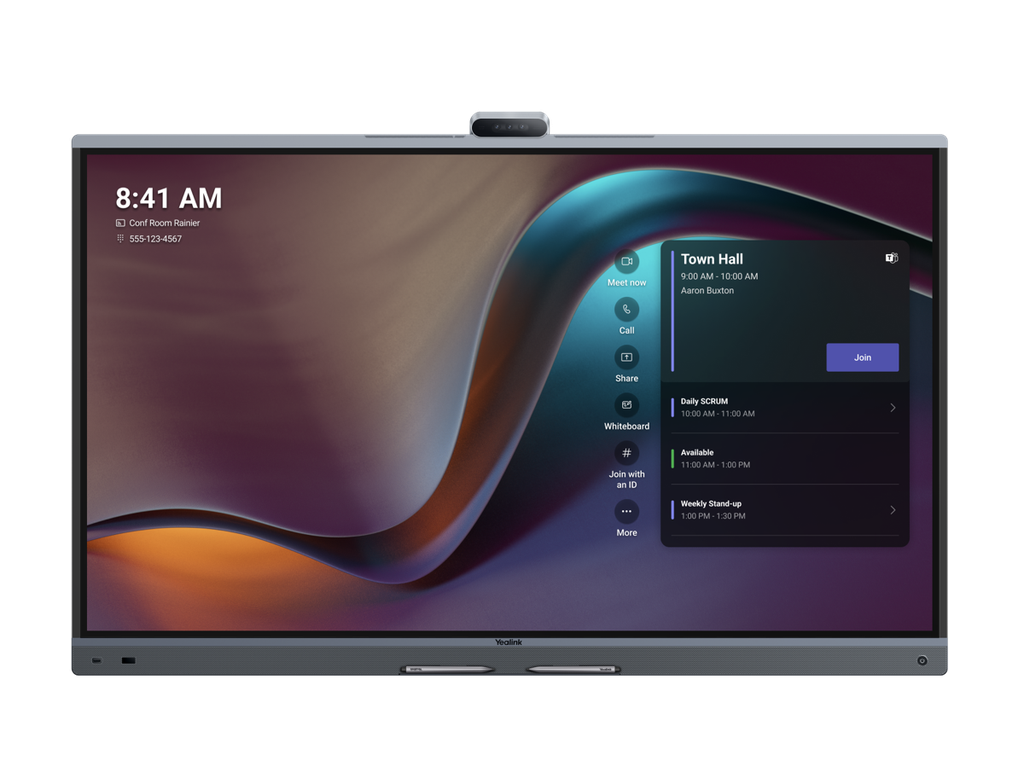 Yealink MeetingBoard 86 Pro All-in-One 4K Interactive Display, Triple 50 MP Camera, 16-Mic Array, Teams Rooms and Zoom Rooms (MB86PRO-A02)