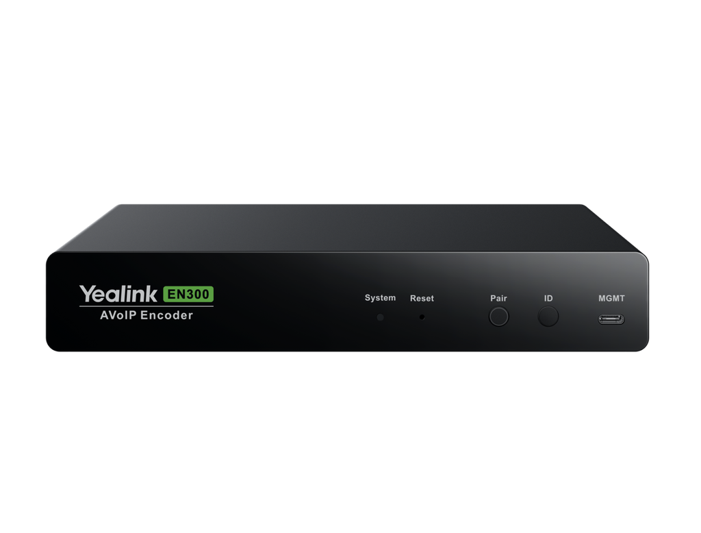 Yealink EN300 AVoIP Encoder, 4K60 4:4:4 with 16 ms Latency, Dante AV Ready, HDMI and Full-Function USB-C with 60 W PD, Auto Source Switching