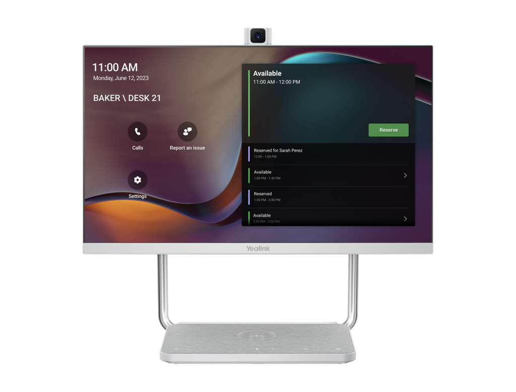 Yealink A24 Deskvision A24 24" Teams Collab Touch Display, 4K Camera, Mic, Spkr, 2YR