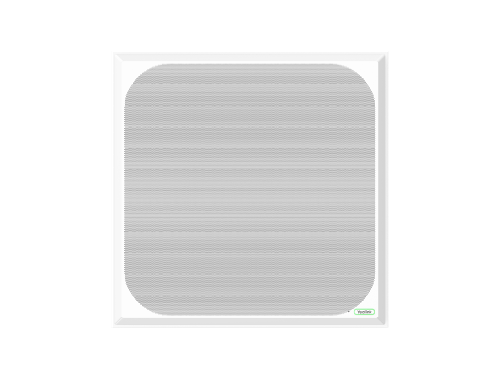 Yealink CM50 Dante Beamforming Ceiling Microphone, 127 MEMS Mics, Customisable Pickup Zones, 5 m Radius, AI Noise Reduction, AES67