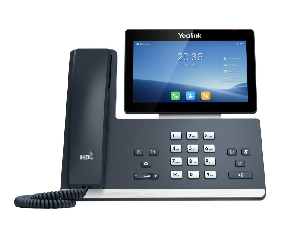 Yealink SIP-T58W 16-Line Smart Business Android IP Phone with 7" Touch, Wi-Fi, Bluetooth & Camera Optional