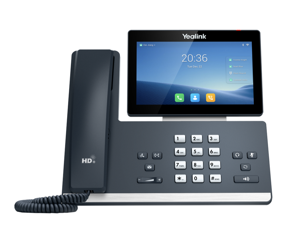 Yealink SIP-T58W 16-Line Smart Business Android IP Phone with 7" Touch, Wi-Fi, Bluetooth & Camera Optional
