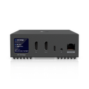 Ubiquiti UniFi Enterprise Audio/Video Bridge (EAV-Bridge) — PoE+ AV-over-IP Transceiver with HDMI 2.0 4K60, XLR Professional Audio I/O, 48V Phantom Power and 1.3" Touchscreen