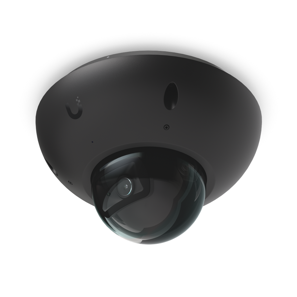 Ubiquiti UniFi UVC-G6-Dome (Black) — Indoor/Outdoor 4K 8MP Vandal-Resistant Dome Camera with Multi-TOPS AI Engine, 30 m IR Night Vision, IP66 + IK10, Built-in Microphone and PoE