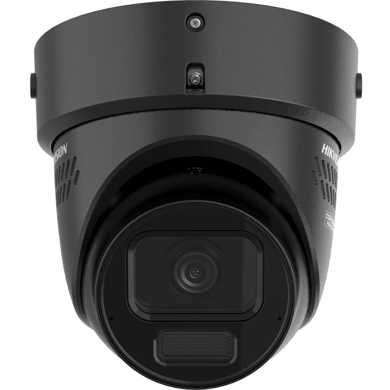 Hikvision DS-2CD3H87G3-LIZSUY-SL-BLK DarkFighter 2.0 8 MP Turret Network Camera, 2.7-13.5 mm Motorized Varifocal, Smart Hybrid Light, Strobe & Audio Alarm, Black