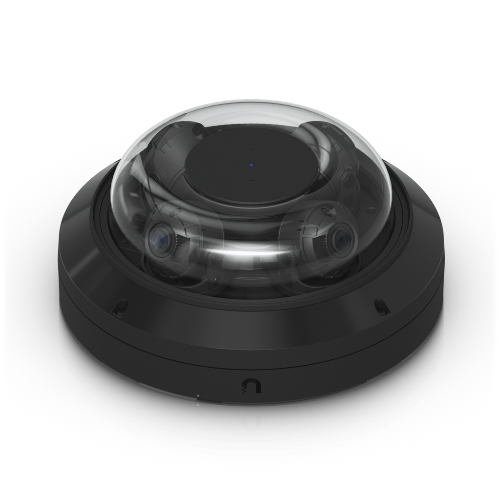 Ubiquiti UVC-AI-MS-4-B UniFi Protect AI Multi Sensor 4 Camera (Black) — 32MP PoE++ Multi-Sensor, Multi-TOPS AI Engine, 2.33× Optical Zoom, 360° IR, 4 Adjustable Lenses