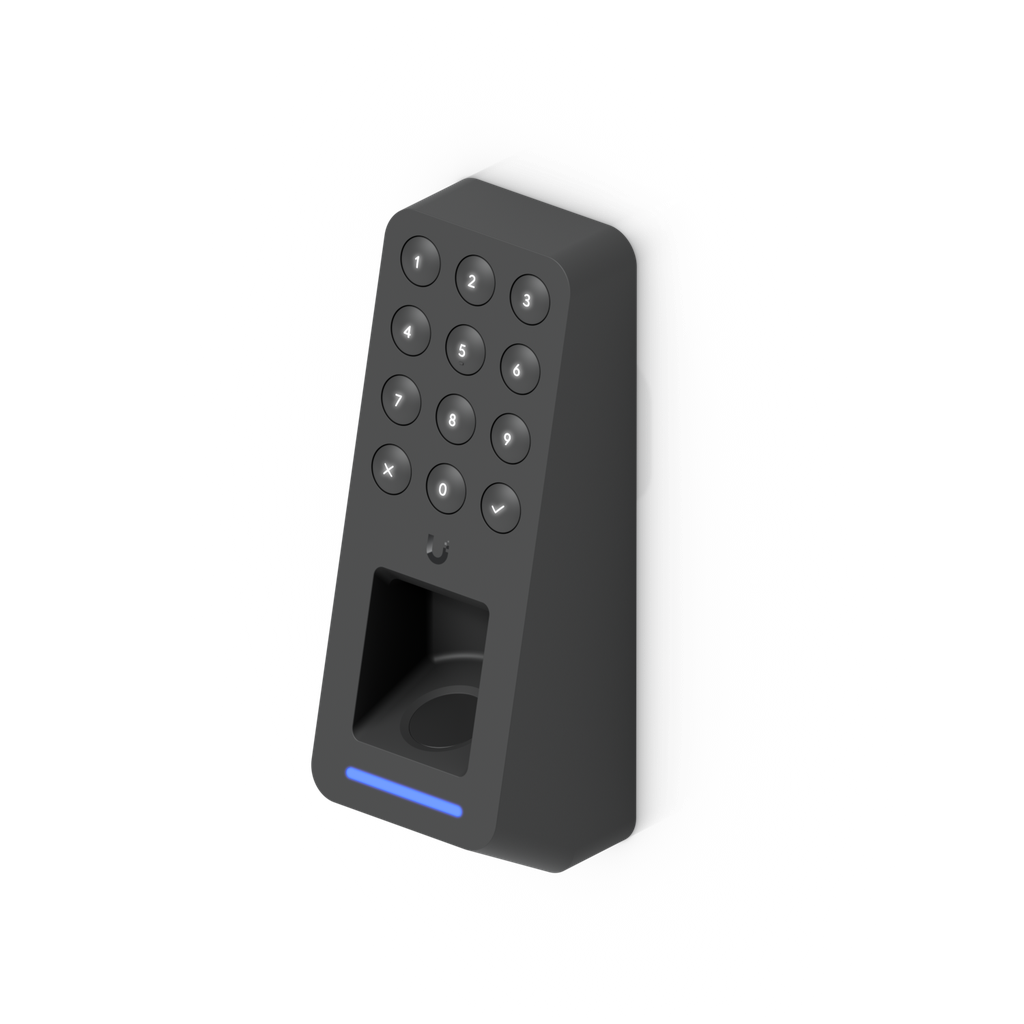 Ubiquiti UA-G3-Fingerprint-B UniFi Access G3 Reader Fingerprint — Fingerprint, Keypad, NFC & Apple Touch Pass, PoE, IP55 (Black)